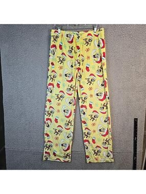 Nickelodeon SpongeBob SquarePants Yellow Pajama Pants Men's Size L Drawstring
